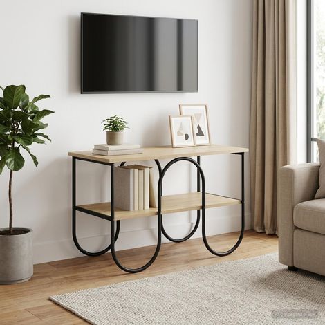 vidaXL Meuble TV 80 x 40 x 50 cm Chêne Sonoma Bois d'ingénierie (1/5)