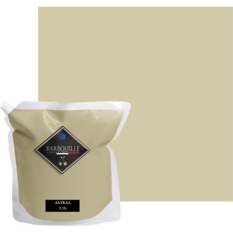 BARBOUILLE auswaschbare Acrylfarbe Velours - Für Wände und Decken - 2,5L - Astral Beige