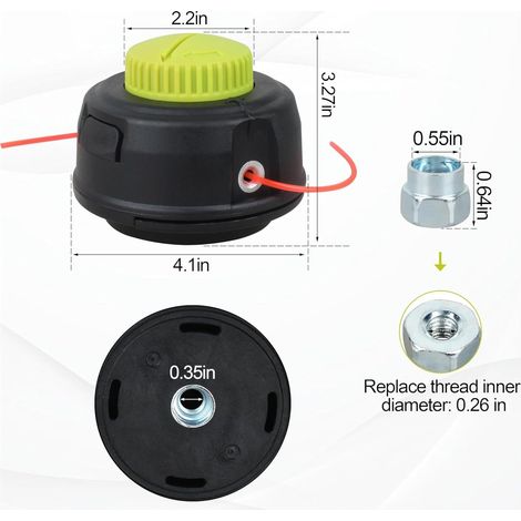 311759014 Ryobi RY4CSS RY253SS Grass-cutting head (AC04156) 311759004 (1/4)
