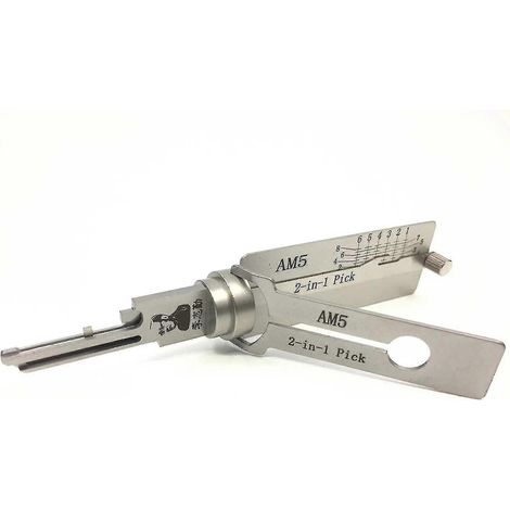 Lishi outil 2 en 1 lw4 lw5 te2 s123 kw1 kw5 sc4 sc1 ss001 ss002 r52 m1/ ms2 (1/5)