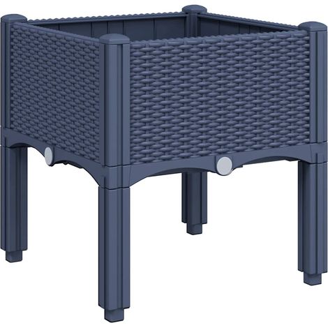 Maison Exclusive - Pflanzkasten mit Beinen Blaugrau 40x40x42 cm P