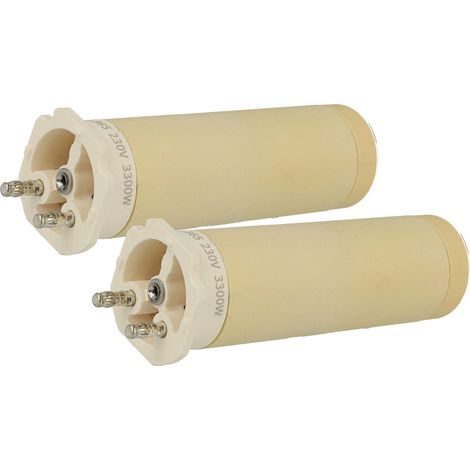 vhbw 2x elemento riscaldante sostituisce tipo 33A2 per pistola di saldatura a aria calda - 3300 W, 3,15 x 10,3 cm (1/4)