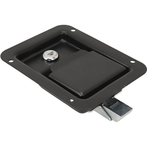 Toolbox Handle Latch, Steel Construction Trailer Pallet Door Lock with Flush Mount and Wide Application for Trucks (1/5)