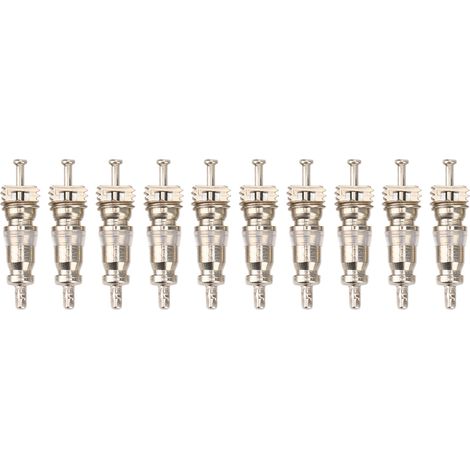 100 Pièces Noyau de Valve Haute Pression Alliage Aluminium Cuivre Climatisation Auto R12 (1/5)