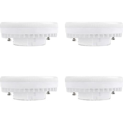 Lot de 4 spots LED GX53 9 W blanc chaud 3000 K, 900 lm, 230 V CA, non dimmables (1/5)