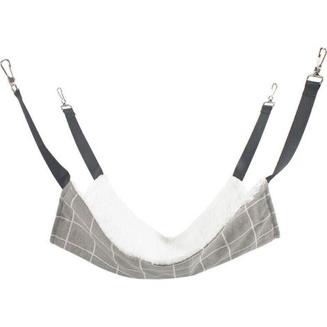 Hamac Pour Chat, Hamac Respirant Pour Cage Pour Animal Domestique Avec Sangles Réglables Et Crochets En Métal, Lit Hamac Suspendu Double Face Pour Chat, Furet, Chiot, Autres Petits Animaux (1/4)