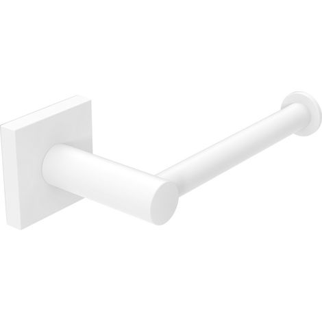 Metaform - Porta rotolo aperto da parete Bianco Opaco in Acciaio verniciato Mod. Hotel Maison White (1/2)