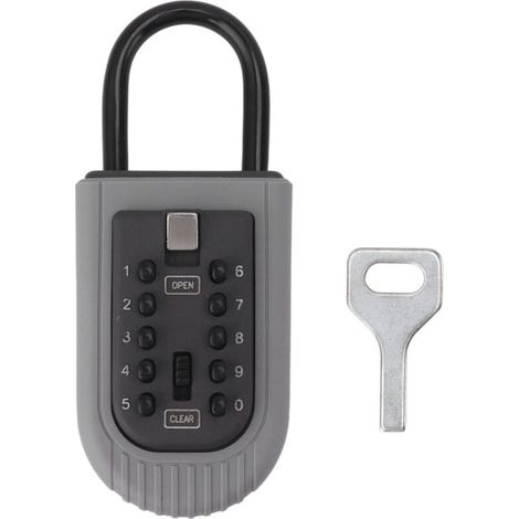 Security box, Key safe with removable rubber lid, 10-capacity access code, anti-theft for car (1/5)
