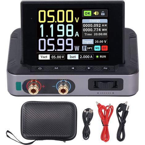 Alimentation cc Portable 0-30V 0-5A 0-150W, sortie 2.8 pouces, écran IPS, Mini commutation réglable (1/5)