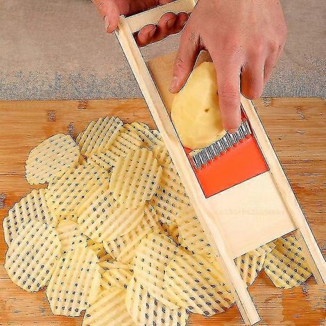 Coupe-pommes de terre, grille de coupe, couteau à légumes, couteau ondulé, couteau à fleurs, accessoires de bricolage - Couteau ondulé (1/5)