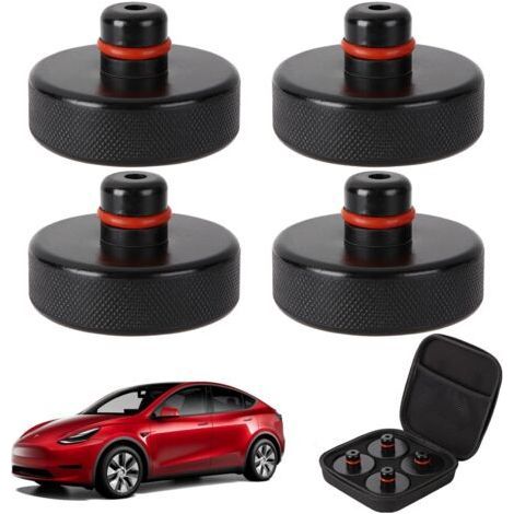 Jack Pad pour Tesla Model 3/Y/S/X, Adaptateur de Cric en Caoutchouc pour Sol, Outil de Levage, Support Protège-Batterie et Châssis pour Voiture (1/5)
