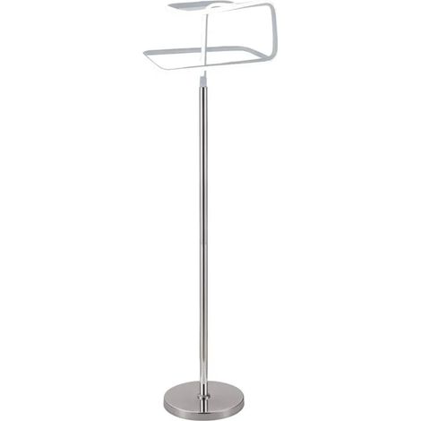 Lampadaire LED 167 cm design abstrait pied métal chromé - SQUARE (1/5)