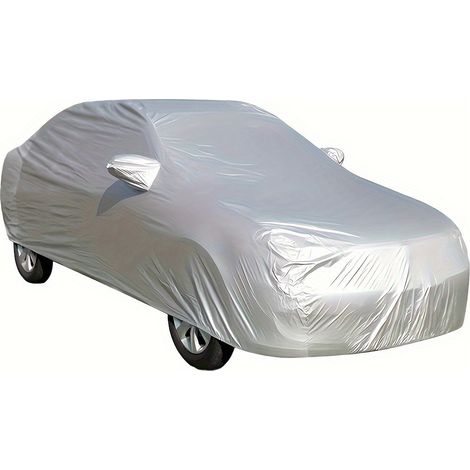 Autoabdeckung, wasserdicht, staubdicht, mit UV-Schutz und kratzfest Robustes 170T-Polyester, faltbare Struktur, platzsparend, elastischer Rand, für den Innen- und Außenbereich, Autozubehör, 400× (1/5)