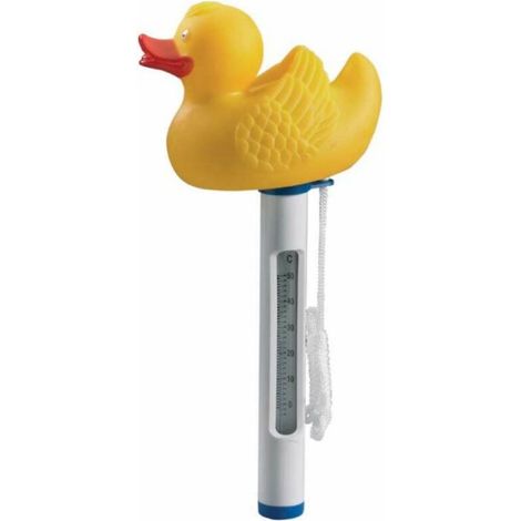 Thermomètre de piscine dessin animé petit canard jaune compteur de mesure compteur de température de l'eau piscine flottante compteur de température de l'eau pour bébé 0-50 degrés Celsius (1/4)