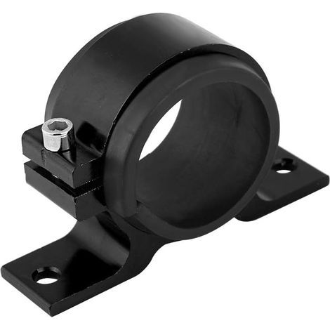 50-mm-Kraftstoffpumpenhalterung aus Aluminiumlegierung, Montagehalterung für Benzinpumpen, Montagebasis für Einzelfilter (Schwarz) (1/5)