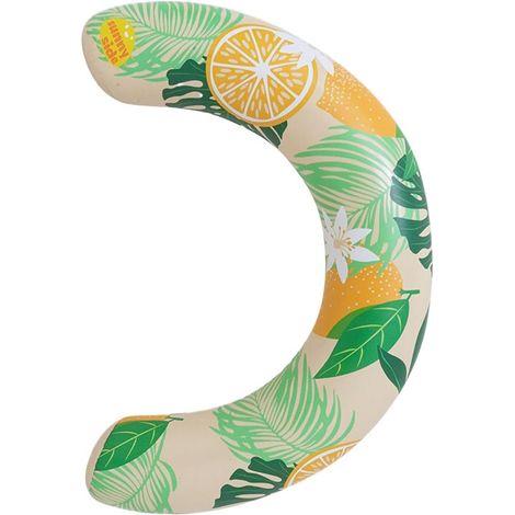 Flotador para piscina - Anillo inflable - Diversión acuática para adultos - Diseño en forma de U - 75x50cm - Verduras