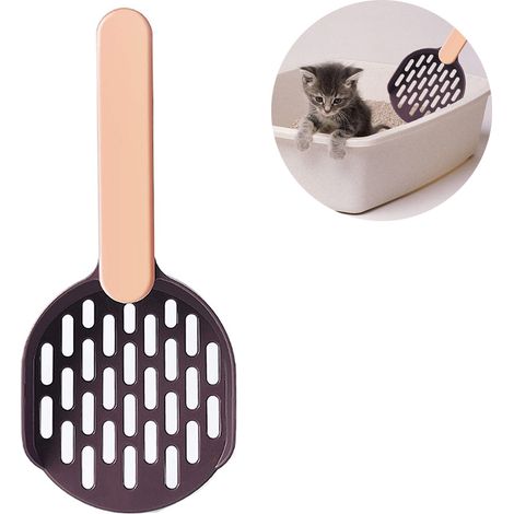 Cuillère À Litière Pour Chat - Base À Angle Multiple - Poignée Ergonomique Antidérapante - Structure Renforcée - 1 Pièce (1/5)