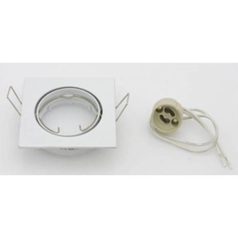 10 x FARETTO QUADRATO INCAS ORIENTAB LED GU10 BIANCO