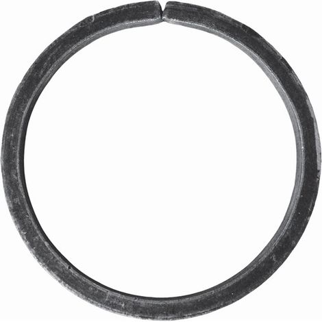 Deco Fer Forge – Cercle décoratif en fer forgé 110mm – Profilé plat 14x6mm – Fixation par soudure – Pour renforcement de sécurité et décoration moderne (1/5)