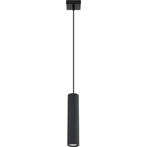 Lampada a sospensione ambra 1 GU10 nero ALU lumilo 15.483.73 (1/5)
