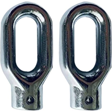 Crochet de manivelle d'auvent rétractable 2 pièces en Alliage d'aluminium pièces de Rechange 'auvent œil 'engrenage Minimaliste résistant aux intempéries pour engrenage à vis sans Fin 'e