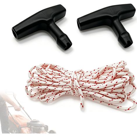 Câble de démarrage de 10 m pour tondeuse à gazon - Avec 2 poignées ergonomiques pour un démarrage facile et sécurisé (1/5)
