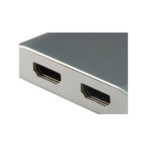 CABLE ADAPTADOR USB-C MACHO A 2 HDMI HEMBRA (0.15CM)  REF.133464