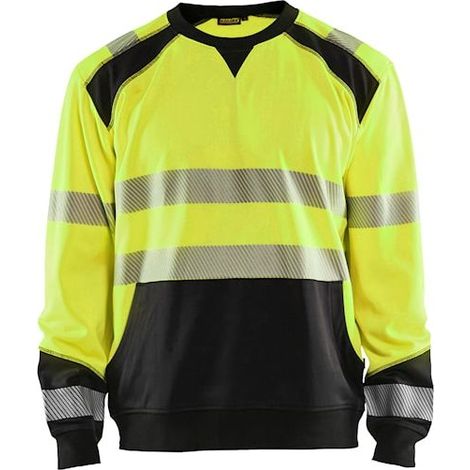 Sweat de travail haute visibilité 3541 - Jaune fluo/Noir 4XL (1/4)