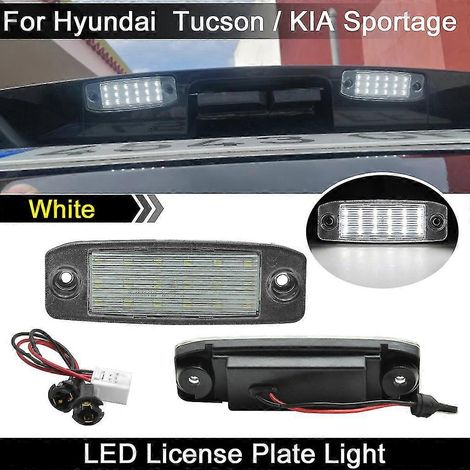Stück Hochleistungs-LED-Kennzeichenbeleuchtung (weiß) für Kia Sportage (2011–2016) und Hyundai Tucson (2005–2009)
