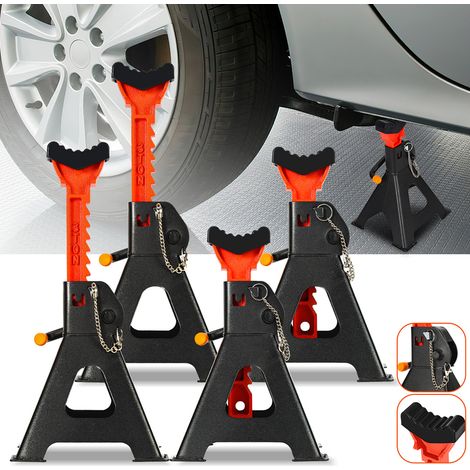Wolketon 4x Caballete de gato Caballetes de gato Herramientas para caravanas Gato 3T 285-430mm