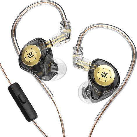 KZ EDX Pro In-Ear-Bühnenmonitor-Kopfhörer mit dualer magnetischer dynamischer Einheit, Shock-Bass-Ohrhörer mit (1/5)