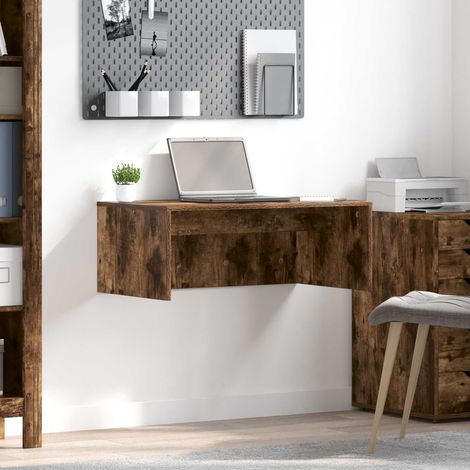 Wandtisch Geräucherte Eiche 80 x 45 x 30 cm Holzwerkstoff
