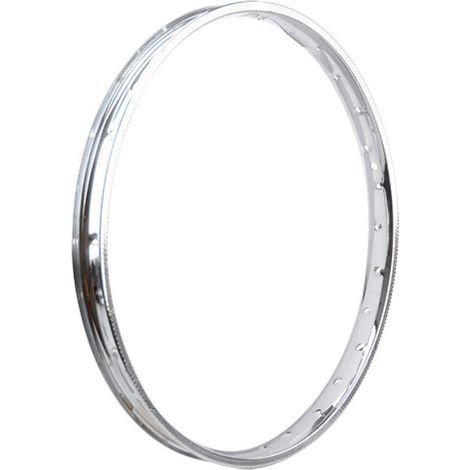 Cercle de jante chromé 17 pouces 1.20x17 28 rayons pour mobylette (1/5)
