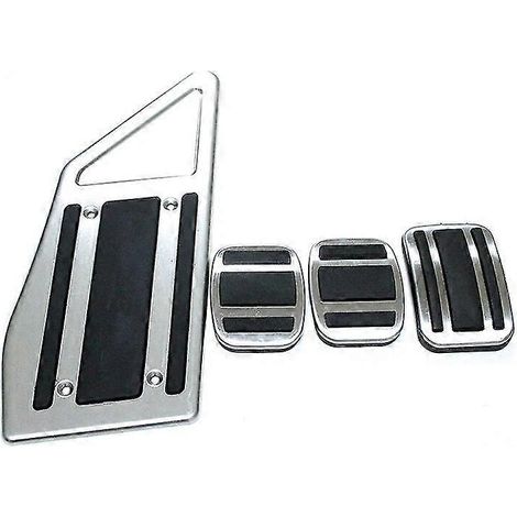 Für Peugeot 3008 5008/GT 2017 2018 2019 Automatik/Schaltgetriebe Gas- und Bremspedalabdeckung aus gebohrtem Stahl, rutschfeste Gaspedalauflage, Zubehör – Schaltgetriebe, 4-teilig