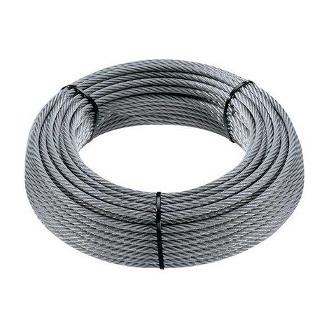 Fune acciaio zincata maxiroll d.mm  3 l. mt 100