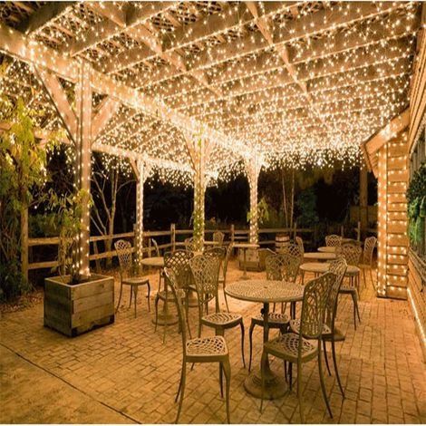 Guirlande lumineuse LED, guirlande lumineuse de décoration extérieure, guirlande lumineuse de mariage festive avec lumière des étoiles, 100 mètres 1000 lumières (1/4)