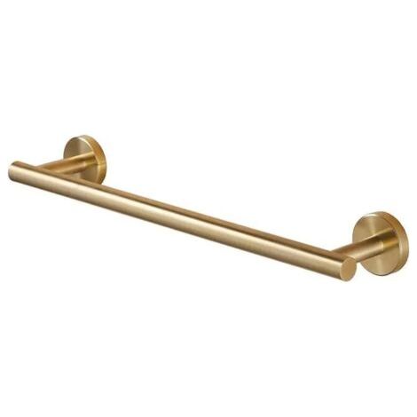 Barre porte-serviettes pour salle de bain à fixation murale en acier inoxydable SUS 304 Doré brossé 40 cm (1/5)