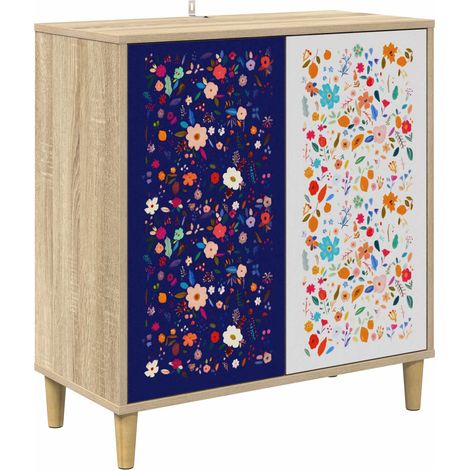 Credenza MAINZ Sonoma 69 x 33 x 75 cm Legno ingegnerizzato vidaXL