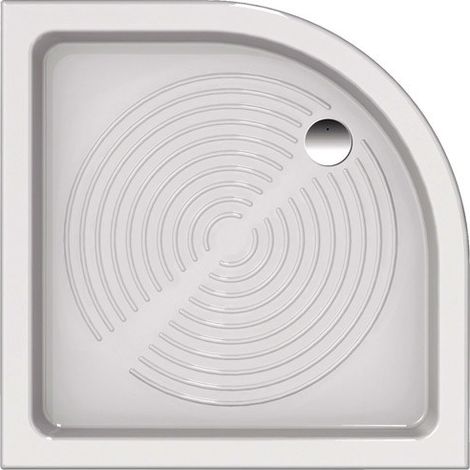 Piatto doccia 90x90 h.11 angolare in ceramica bianco lucido