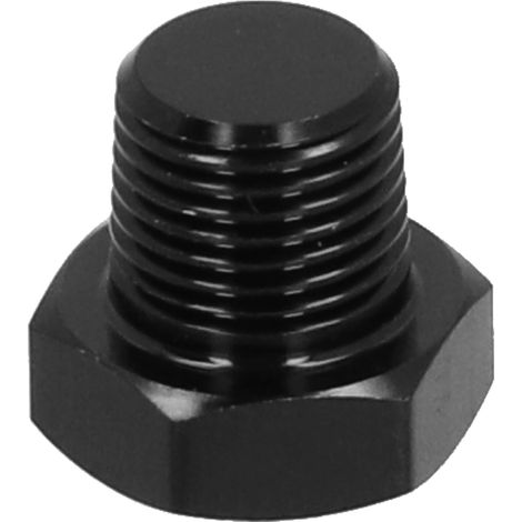 Bouchon en aluminium noir haute intensité 1/8 NPT pour connecteur de pompe à carburant (1/5)