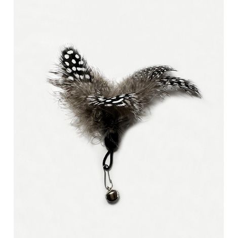 Replaceable Feather Play Pendant With Bell Easy Installation Durable Accessory For Cat Interactive Toy