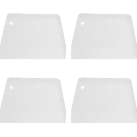 Raspador de masa de plástico, raspador de banco de grado alimenticio, cortador de masa flexible, raspador de alimentos multiusos para pan, pastel, crema, fondant (1/5)