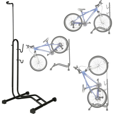 Bicycle stand single high strong metal black