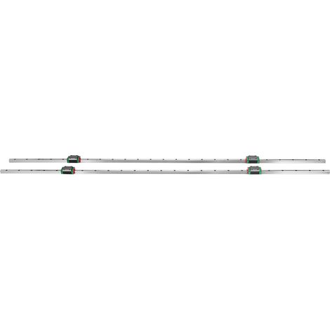 rails de guidage linéaire de 15 à 1500 mm avec 4 paliers à semelle pour rails linéaires à fentes et blocs carrés de 15 mm, pour routeurs CNC. (1/5)