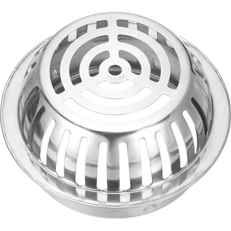 Grille De Sol Pour Toit En Acier Inoxydable 304 Couvercle De Grille De Sol Anti-Blocage De Forme Ronde Pour Toit Extérieur Pour Home Yard Balcony (180mm/7.1") (1/5)