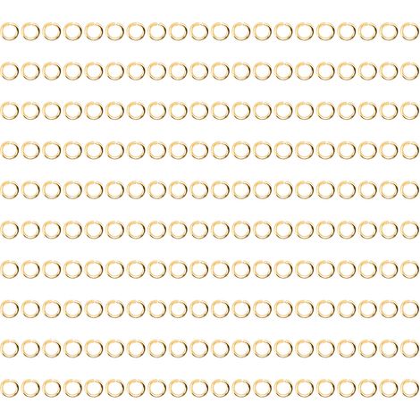 200 Pcs Jump Rings Multipurpose Stainless Steel Gold Open Jump Ring DIY Jewelry Connection Buckle (1/5)