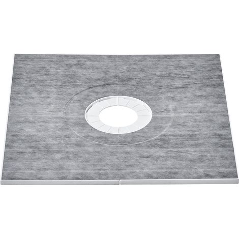 VEVOR Kit de ducha envolvente de 36x36 pulgadas con drenaje central de 6,4 pulgadas, kits de instalación de ducha EPS livianos con 2 paños impermeables, barras inclinadas para plato de ducha para baño