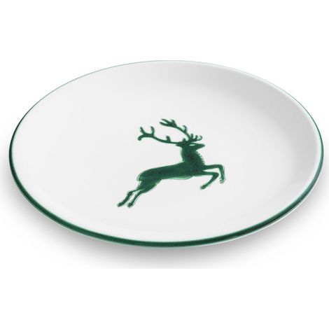 Gmundner Keramik Grüner Hirsch, Dessertteller Cup (Ø 20cm)