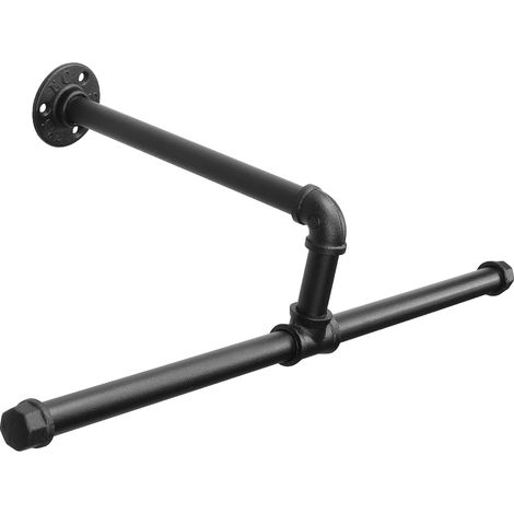 Porte-manteau mural (50 cm), porte-manteau amovible de style industriel, gain de place dans le salon ou la chambre