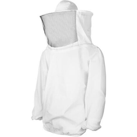 Combinaison Apicole, combinaison anti guêpes, Veste Apiculteur Professionnelle, pour la prévention des piqûres d'abeilles(Blanc) (1/5)